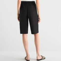 a.n.a Womens Linen Blend Patch Pocket Cropped Pant
