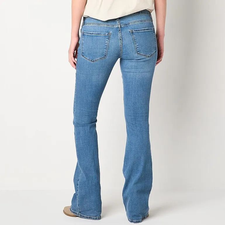 a.n.a Womens Low Rise Flare Leg Jean