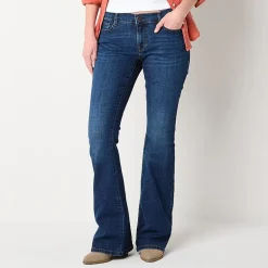 a.n.a Womens Low Rise Flare Leg Jean