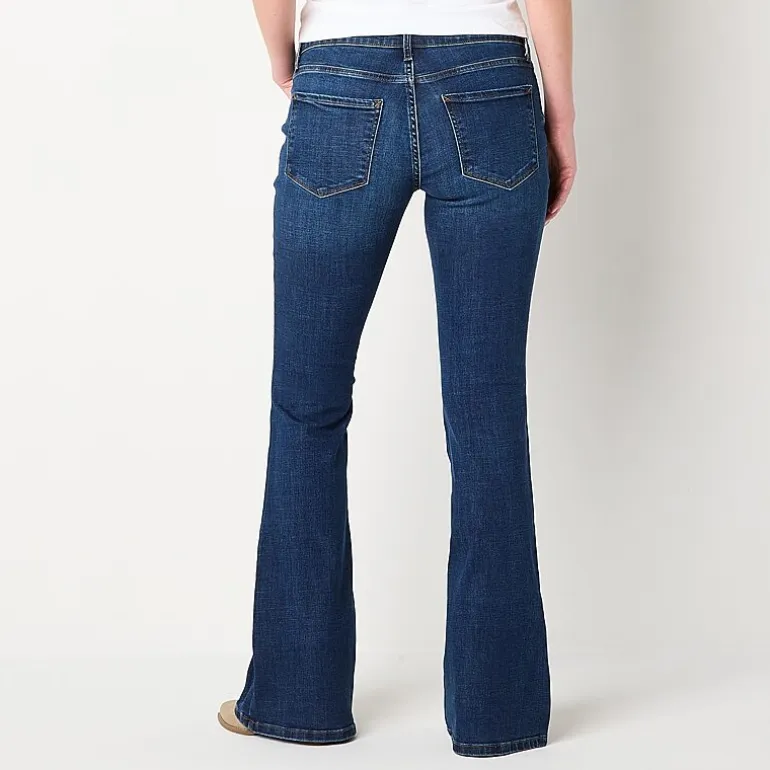 a.n.a Womens Low Rise Flare Leg Jean