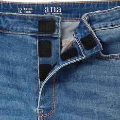 a.n.a Womens Mid Rise Adaptive Hidden Access Opening Skinny Fit Jegging Jean