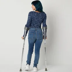a.n.a Womens Mid Rise Adaptive Hidden Access Opening Skinny Fit Jegging Jean