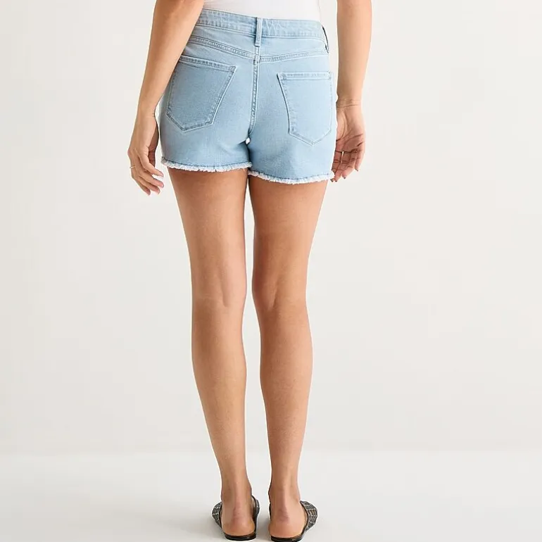 a.n.a Womens Mid Rise 3" Denim Short