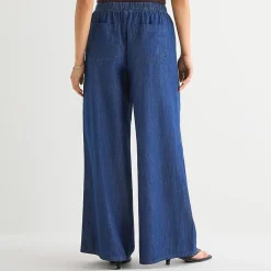 a.n.a Womens Mid Rise Wide Leg Jean