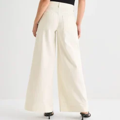 a.n.a Womens Mid Rise Wide Leg Jean