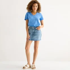 a.n.a Womens Mini Denim Skirt