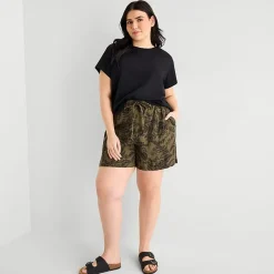 a.n.a Womens Plus Crew Neck Short Sleeve T-Shirt
