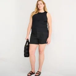 a.n.a Womens Plus Henley Neck Sleeveless Tank Top