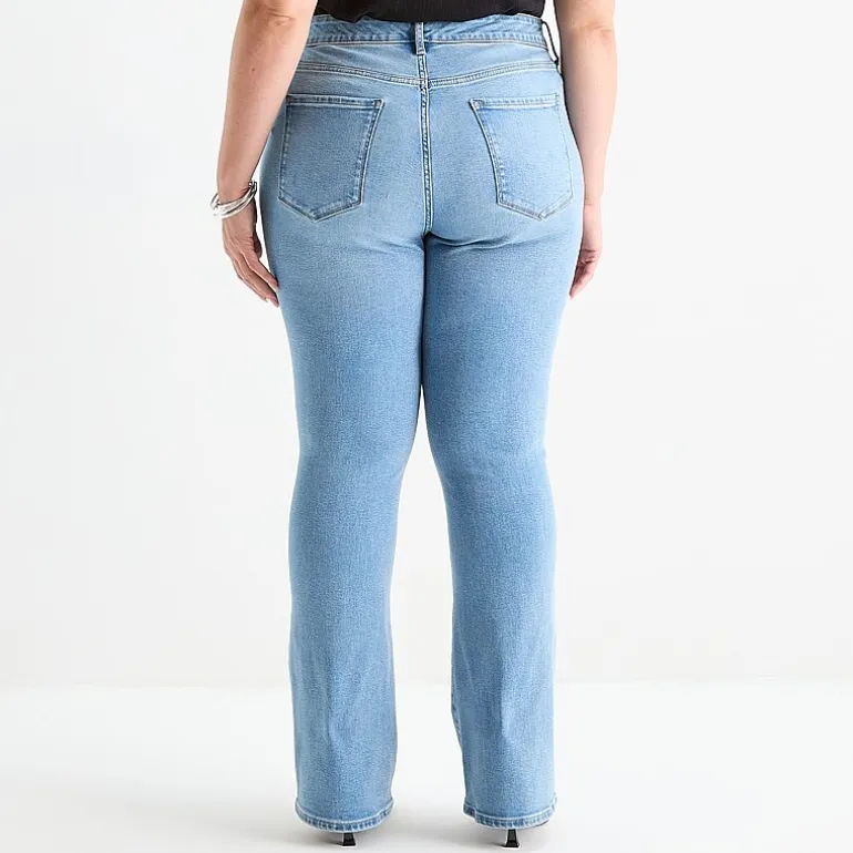 a.n.a Womens Plus High Rise Bootcut Jean
