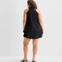 a.n.a Womens Plus Sleeveless A-Line Dress