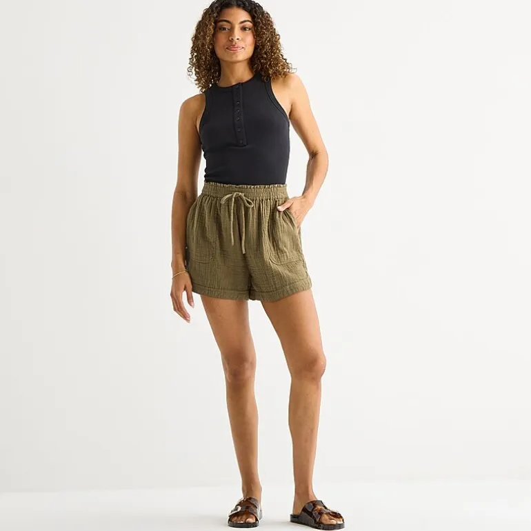 a.n.a Womens 3 1/2" Pull-On Short