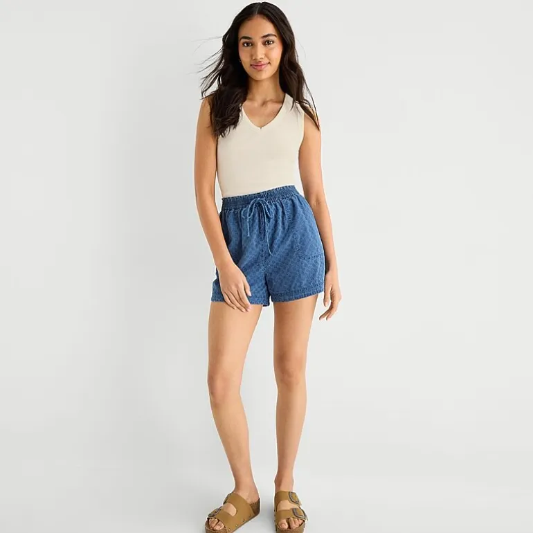 a.n.a Womens 3 1/2" Pull-On Short