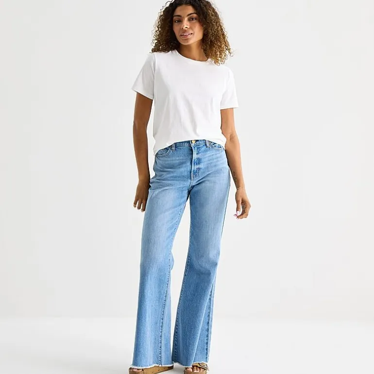 a.n.a Womens Round Neck Short Sleeve T-Shirt