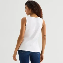 a.n.a Womens Round Neck Sleeveless Tank Top