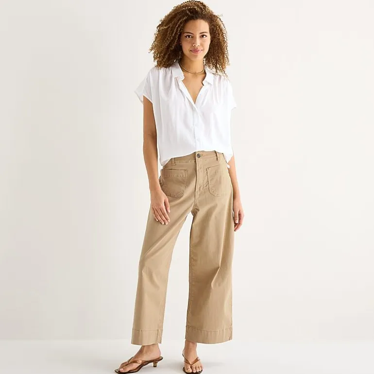 a.n.a Womens Short Sleeve Blouse