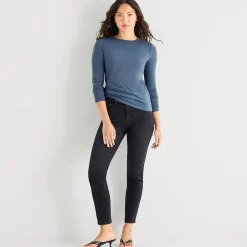 a.n.a Womens Tall Crew Neck Long Sleeve T-Shirt