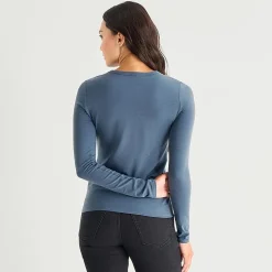 a.n.a Womens Tall Crew Neck Long Sleeve T-Shirt