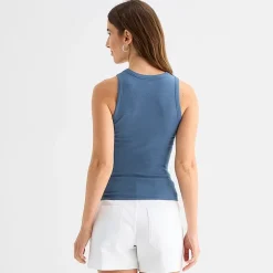 a.n.a Womens Tall High Neck Sleeveless Tank Top