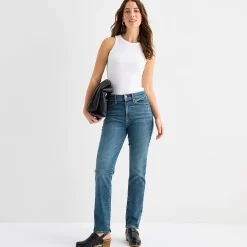 a.n.a Womens Tall High Neck Sleeveless Tank Top