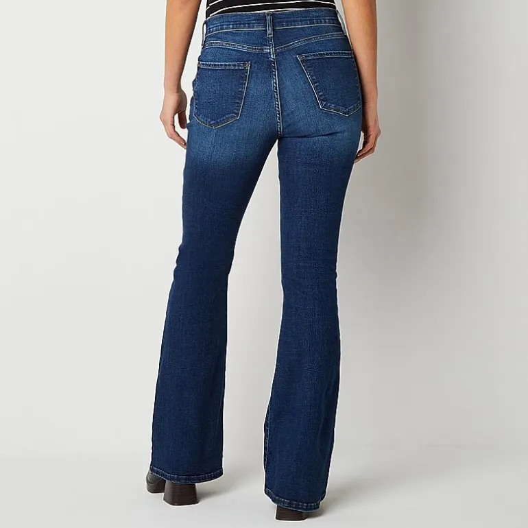 a.n.a Womens Tall High Rise Flare Leg Jean