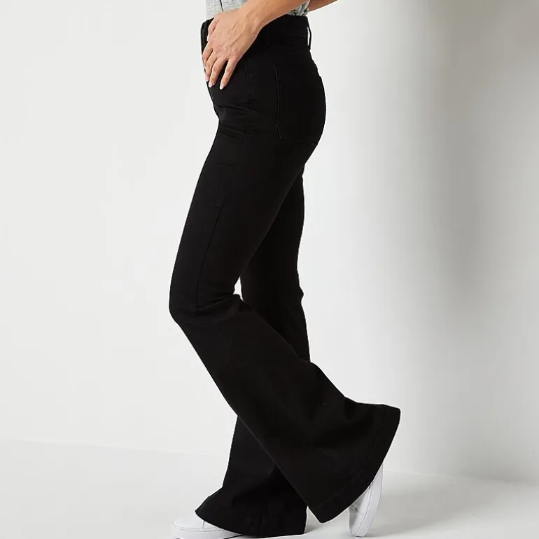 a.n.a Womens Tall High Rise Flare Leg Jean