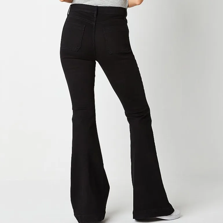 a.n.a Womens Tall High Rise Flare Leg Jean