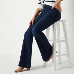 a.n.a Womens Tall High Rise Flare Leg Jean