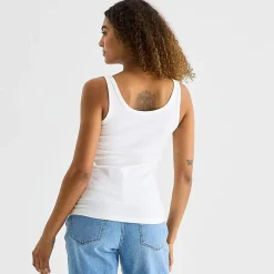 a.n.a Womens Tall U Neck Sleeveless Tank Top