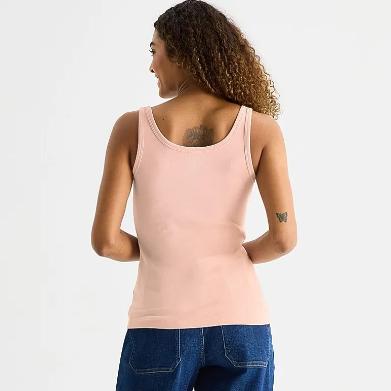 a.n.a Womens Tall U Neck Sleeveless Tank Top