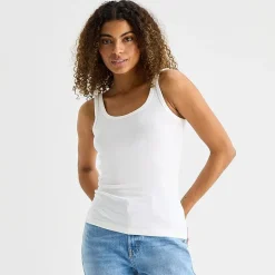 a.n.a Womens Tall U Neck Sleeveless Tank Top