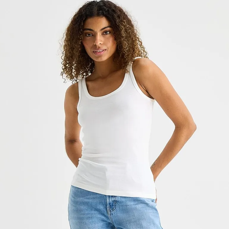 a.n.a Womens Tall U Neck Sleeveless Tank Top