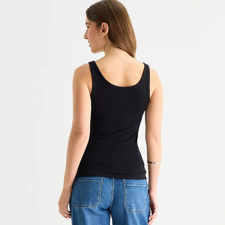 a.n.a Womens Tall U Neck Sleeveless Tank Top