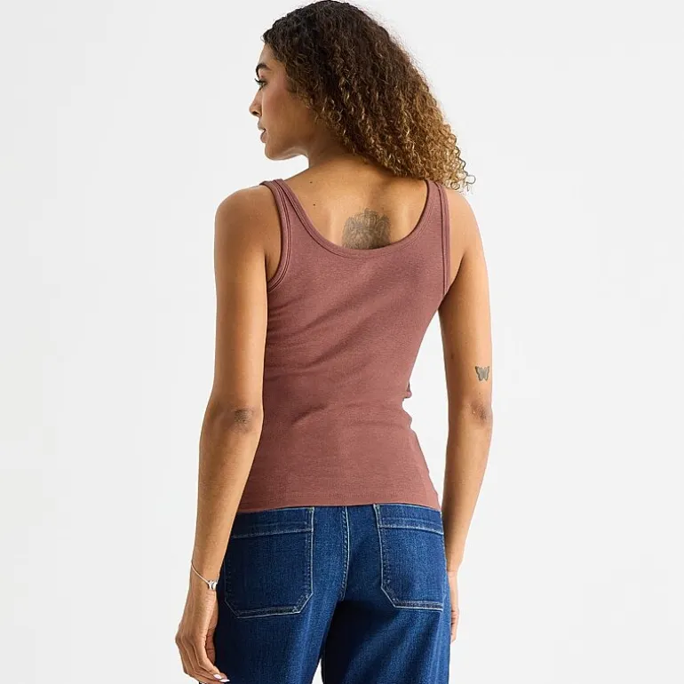 a.n.a Womens Tall U Neck Sleeveless Tank Top