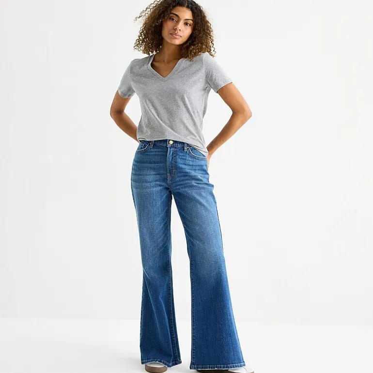a.n.a Womens Tall V Neck Short Sleeve T-Shirt