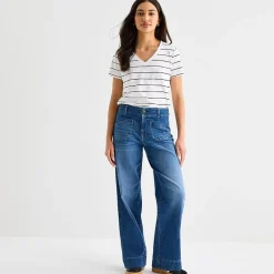 a.n.a Womens Tall V Neck Short Sleeve T-Shirt