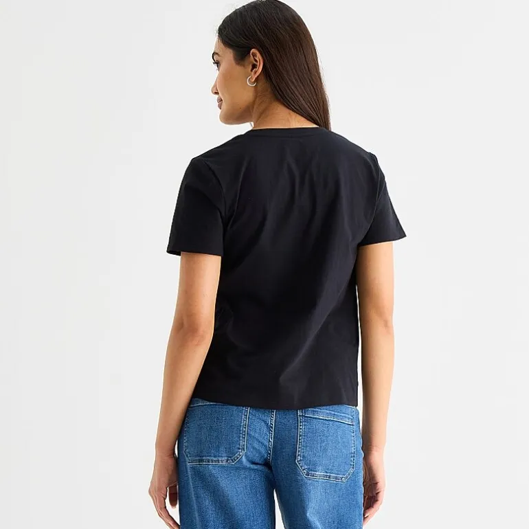 a.n.a Womens Tall V Neck Short Sleeve T-Shirt