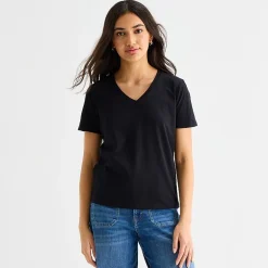 a.n.a Womens Tall V Neck Short Sleeve T-Shirt