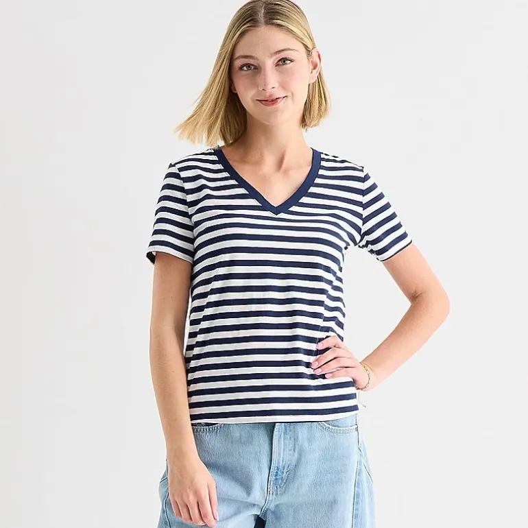 a.n.a Womens Tall V Neck Short Sleeve T-Shirt