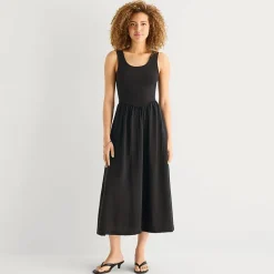 a.n.a Womens U Neck Sleeveless Maxi Dress