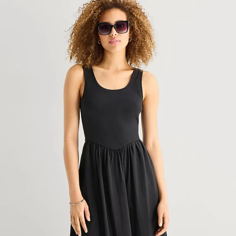 a.n.a Womens U Neck Sleeveless Maxi Dress