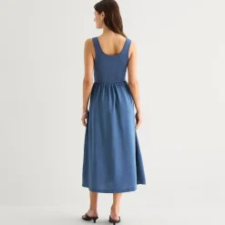 a.n.a Womens U Neck Sleeveless Maxi Dress