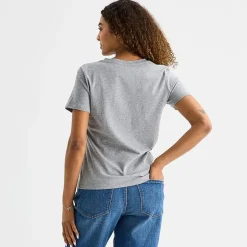 a.n.a Womens V Neck Short Sleeve T-Shirt