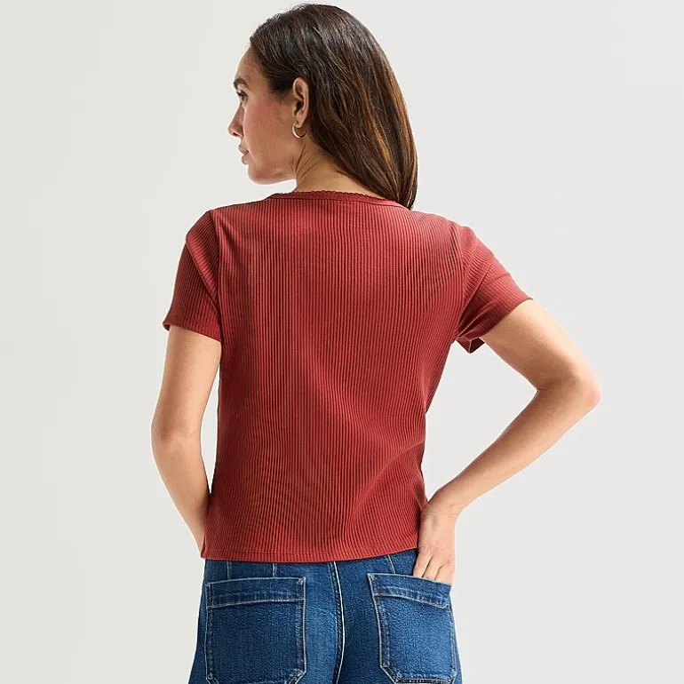 a.n.a Womens V Neck Short Sleeve Button Cardigan