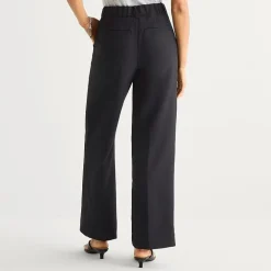 a.n.a Womens Wide Leg High Rise Trouser