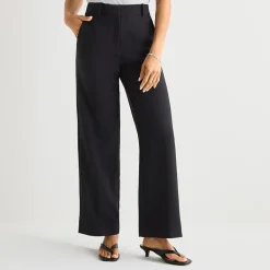 a.n.a Womens Wide Leg High Rise Trouser