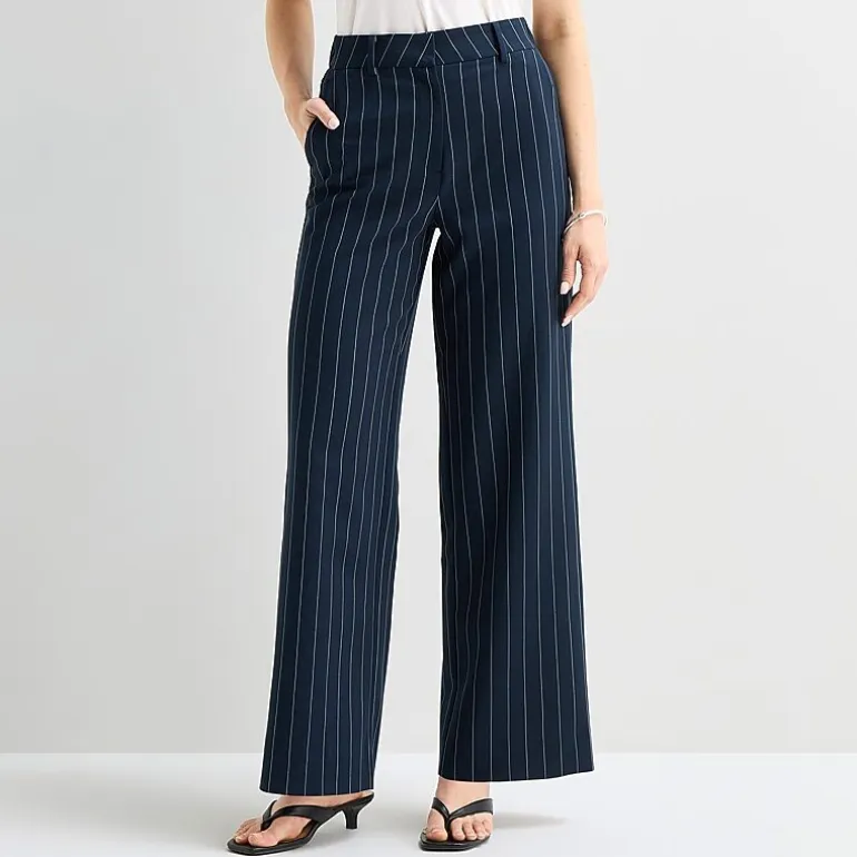a.n.a Womens Wide Leg High Rise Trouser