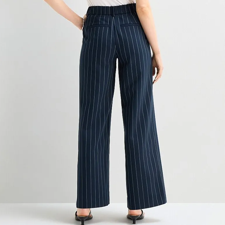 a.n.a Womens Wide Leg High Rise Trouser