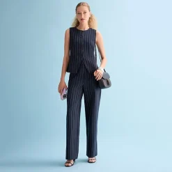 a.n.a Womens Wide Leg High Rise Trouser