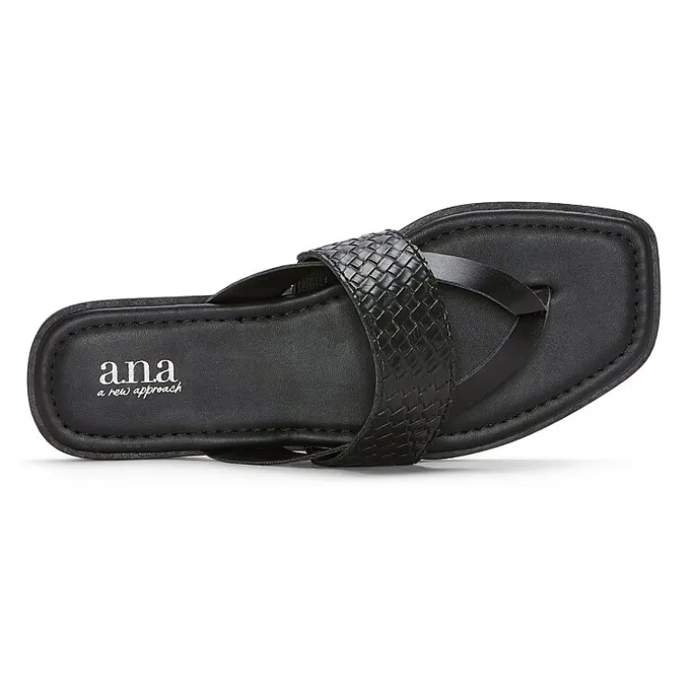 a.n.a Womens Woven Band Flip-Flops
