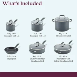 Anolon Advanced Home Hard Anodized 11-pc. Cookware Set